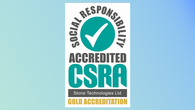 Stone, A Converge Company, awarded Gold CSR accreditation