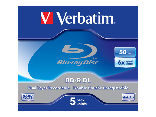 Blu-Ray BD-R Dual Layer 50 GB imprimable Intenso