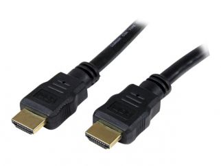 StarTech.com 3m High Speed HDMI Cable - Ultra HD 4k x 2k HDMI Cable - HDMI to HDMI M/M - 3 meter HDMI 1.4 Cable - Audio/Video Gold-Plated (HDMM3M) - HDMI cable - HDMI male to HDMI male - 3 m - shielded - black - for P/N: 45PATCH25WH, DK30CH2DPPDU, DK30CHD
