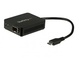 StarTech.com USB C to Fiber Optic Converter - Open SFP - 1000BASE-SX/LX - Windows / Mac / Linux - USB Ethernet Adapter - USB Network Adapter (US1GC30SFP) - network adapter - USB-C - 1000Base-LX/1000Base-SX x 1