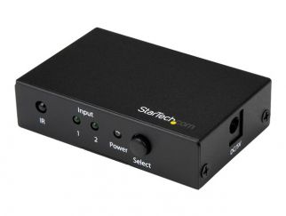 StarTech.com 2 Port HDMI Switch - 4K 60Hz - Supports HDCP - IR - HDMI Selector - HDMI Multiport Video Switcher - HDMI Switcher (VS221HD20) - Video/audio switch - 2 x HDMI - desktop - for P/N: SVA5H2NEUA