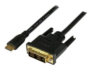 StarTech.com 2m Mini HDMI to DVI-D Cable - M/M - 2 meter Mini HDMI to DVI Cable - 19 pin HDMI (C) Male to DVI-D Male - 1920x1200 Video (HDCDVIMM2M) - Adapter cable - DVI-D male to 19 pin mini HDMI Type C male - 2 m - shielded - black
