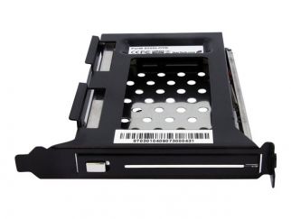 StarTech.com 2.5in SATA Removable Hard Drive Bay for PC Expansion Slot - Storage bay adapter - black - S25SLOTR - Storage bay adapter - black