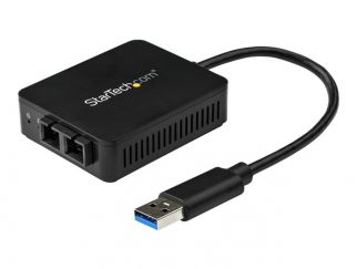 StarTech.com USB to Fiber Optic Converter - 1000Base-SX SC - MM - Windows / Mac / Linux - USB 3.0 Ethernet Adapter - Network Adapter (US1GA30SXSC) - network adapter - USB 3.0 - 1000Base-SX