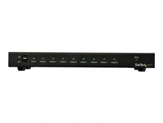 StarTech.com 4K 60hz HDMI Splitter - 8 Port - HDR Support - 7.1 Surround Sound Audio - HDMI Distribution Amplifier - HDMI 2.0 Splitter (ST128HD20) - video/audio splitter