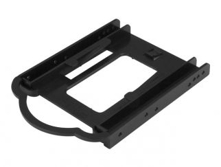 StarTech.com 2.5 SSD/HDD Mounting Bracket for 3.5 Drive Bay - 5 Pack - Tool-less - Hard Drive Mounting Kit (BRACKET125PTP) - Storage bay adapter - 3.5" to 2.5" - black (pack of 5)
