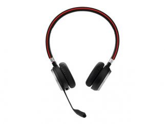 Jabra Evolve 65 SE MS Stereo - Headset - on-ear - Bluetooth - wireless - USB - Certified for Microsoft Teams - for Jabra Evolve, LINK 380a MS