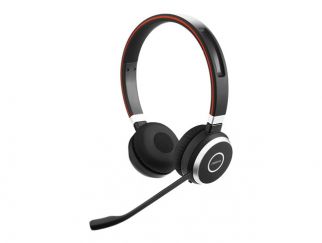 Jabra Evolve 65 SE MS Stereo - Headset - on-ear - Bluetooth - wireless - USB - with charging stand - Certified for Microsoft Teams - for Jabra Evolve, LINK 380a MS