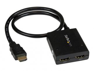 StarTech.com HDMI Cable Splitter - 2 Port - 4K 30Hz - Powered - HDMI Audio / Video Splitter - 1 in 2 Out - HDMI 1.4 - Video/audio splitter - 2 x HDMI - desktop - for P/N: ST121SHD50, SVA5M3NEUA
