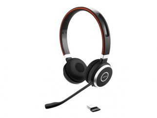 Jabra Evolve 65 SE UC Stereo - Headset - on-ear - Bluetooth - wireless - USB - Optimised for UC - for Jabra Evolve, LINK 380a MS
