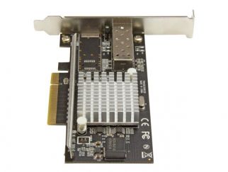 StarTech.com 10G Network Card - 1x 10G Open SFP+ Multimode LC Fiber Connector - Intel 82599 Chip - Gigabit Ethernet Card (PEX10000SRI) - network adapter - PCIe x8