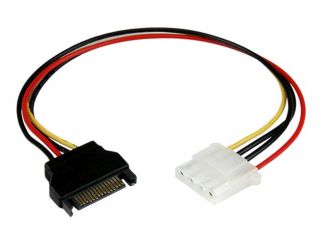 StarTech.com 12in SATA to LP4 Power Cable Adapter F/M - SATA to LP4 Power Adapter - SATA Female to LP4 Male Power Cable - 12 inch (LP4SATAFM12) - Power adapter - 4 PIN internal power (F) to SATA power (M) - 30.48 cm - for P/N: SATSASBP425