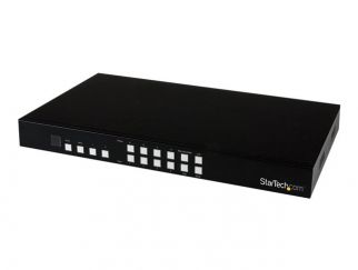 StarTech.com 4x4 HDMI Matrix Switch with Picture-and-Picture Multiviewer or Video Wall - 4x4 Matrix Switch with Video Combining (VS424HDPIP) - Video/audio switch - desktop - for P/N: SVA12M5NA