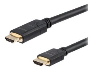 StarTech.com 65 ft (20m) High Speed HDMI Cable - Male to Male - Active - 28AWG - CL2 Rated In-wall Installation - Ultra HD 4K x 2K - Active HDMI Cable (HDMM20MA) - HDMI cable - HDMI male to HDMI male - 20 m - double shielded - black
