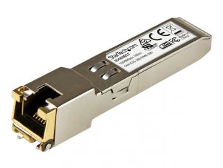 StarTech.com HPE JD089B Compatible SFP Module, 1000BASE-T, SFP to RJ45 Cat6/Cat5e, 1GE Gigabit Ethernet SFP, RJ-45 (Copper) 100m, HPE 5820AF, 12500, 5500, 1Gbps Mini GBIC Transceiver SFP - Lifetime Warranty (JD089BST) - SFP (mini-GBIC) transceiver module 