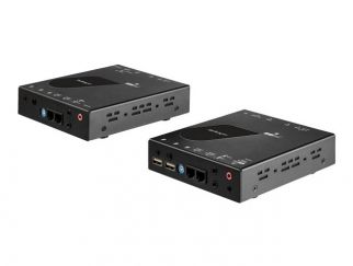 StarTech.com HDMI KVM Extender over IP Network - 4K 30Hz HDMI and USB over IP LAN or Cat5e/Cat6 Ethernet (100m/330ft) - Remote KVM Console - Video/audio extender - HDMI - up to 100 km - TAA Compliant