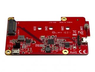 StarTech.com Raspberry Pi Board - USB 2.0 480Mbps - USB to M.2 SATA Converter - USB to SATA Raspberry Pi SSD (PIB2M21) - storage controller - M.2 Card - USB 2.0