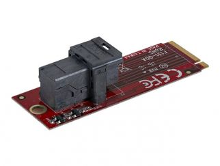 StarTech.com U.2 to M.2 Adapter - for 1 x U.2 PCIe NVMe SSD - M.2 PCIe x4 Host Interface - U.2 SSD - M.2 PCIe Adapter - U.2 Drive (M2E4SFF8643) - interface adapter - SAS - M.2 Card