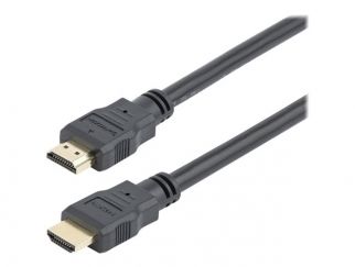 StarTech.com 0.3m 1ft Short High Speed HDMI Cable - Ultra HD 4k x 2k HDMI Cable - HDMI M/M - 30cm HDMI 1.4 Cable - Audio/Video Gold-Plated (HDMM30CM) - HDMI cable - HDMI male to HDMI male - 30 cm - double shielded - black