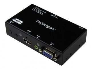 StarTech.com 2x1 VGA + HDMI to HDMI Switch / Selector Box - 1080p Multi Video Input Automatic Switcher - 2 Computers In 1 Monitor Out (VS221VGA2HD) - video/audio switch