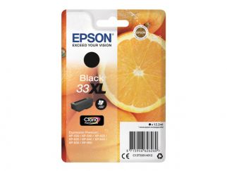 Epson Ink Cartridges, Claria" Premium Ink, 33, Oranges, Singlepack, 1 x 12.2 ml Black, High, XL
