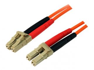 StarTech.com 1m Fiber Optic Cable - Multimode Duplex 50/125 - LSZH - LC/LC - OM2 - LC to LC Fiber Patch Cable (50FIBLCLC1) - Network cable - LC multi-mode (M) to LC multi-mode (M) - 1 m - fibre optic - duplex - 50 / 125 micron - for P/N: GLCLHSMDSTTA, GLC