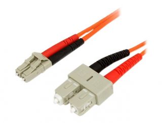 StarTech.com 3m Fiber Optic Cable - Multimode Duplex 62.5/125 - LSZH - LC/SC - OM1 - LC to SC Fiber Patch Cable (FIBLCSC3) - Network cable - LC multi-mode (M) to SC multi-mode (M) - 3 m - fibre optic - duplex - 62.5 / 125 micron - for P/N: US100A20FXSC, U