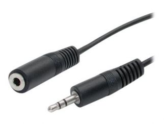 StarTech.com 6 ft 3.5mm Stereo Extension Audio Cable - M/F - 6ft stereo Extension Cable - 3.5mm audio - 6ft Stereo Audio Cable (MU6MF) - Audio extension cable - mini-phone stereo 3.5 mm male to mini-phone stereo 3.5 mm female - 1.8 m - for P/N: PEXSOUND7C