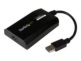 StarTech.com USB 3.0 to HDMI External Video Card Adapter - DisplayLink Certified - 1920x1200 - MultiMonitor Graphics Adapter - Supports Mac & Windows (USB32HDPRO) - Adapter cable - USB Type A male to HDMI female - 16 cm - black - 1920 x 1200 (WUXGA) suppo