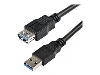 StarTech.com 2m Black SuperSpeed USB 3.0 Extension Cable A to A - Male to Female USB 3.0 Extender Cable - USB 3.0 Extension Cord - 2 meter (USB3SEXT2MBK) - USB extension cable - USB Type A (F) to USB Type A (M) - USB 3.0 - 2 m - black - for P/N: HB30A4AIB