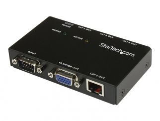 StarTech.com VGA Over CAT5 Video Extender - VGA Extender - 450ft (150m) - 4-Port (ST1214T) - video extender
