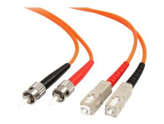 StarTech.com 3m Fiber Optic Cable - Multimode Duplex 62.5/125 - LSZH - ST/SC - OM1 - ST to SC Fiber Patch Cable (FIBSTSC3) - Network cable - SC multi-mode (M) to ST multi-mode (M) - 3 m - fibre optic - duplex - 62.5 / 125 micron - for P/N: US100A20FXSC, U