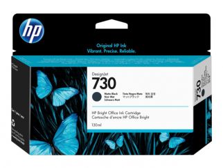 HP 730 - 130 ml - matte black - original - DesignJet - ink cartridge - for DesignJet SD Pro MFP, T1600, T1600dr, T1700, T1700dr, T1708, T1708dr, T2600, T2600dr