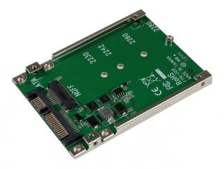 StarTech.com M.2 SATA SSD to 2.5in SATA Adapter - M.2 NGFF to SATA Converter - 7mm - Open-Frame Bracket - M2 Hard Drive Adapter (SAT32M225) - storage controller - SATA 6Gb/s - SATA 6Gb/s