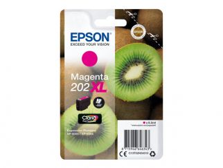 Epson Ink Cartridges, Claria" Premium Ink, 202XL, Kiwi, Singlepack, 1 x 8.5ml Magenta, High, XL