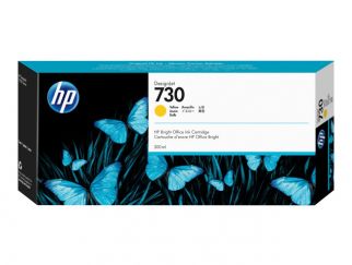 HP 730 - 300 ml - high capacity - yellow - original - DesignJet - ink cartridge - for DesignJet SD Pro MFP, T1600, T1600dr, T1700, T1700dr, T1708, T1708dr, T2600, T2600dr