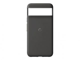 Google - Back cover for mobile phone - aluminium, silicone, polycarbonate shell - charcoal - for Pixel 8