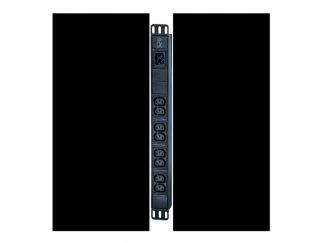 APC Easy Basic Rack PDU EPDU1016B - Power distribution unit (rack-mountable) - AC 200/208/230 V - 3680 VA - input: IEC 60320 C20 - output connectors: 8 (power IEC 60320 C13) - 1U - 2.5 m cord - black - for P/N: AR106V, SCL400RMJ1U, SCL500RMI1UC, SCL500RMI