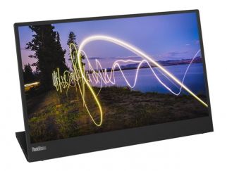 Lenovo ThinkVision M15 - LED monitor - 15.6" - portable - 1920 x 1080 Full HD (1080p) @ 60 Hz - IPS - 250 cd/m² - 1000:1 - 6 ms - 2xUSB-C - raven black - Campus