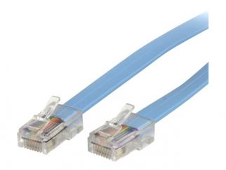 StarTech.com Cisco Console Rollover Cable - RJ45 Ethernet - Network cable - RJ-45 (M) to RJ-45 (M) - 6 ft - molded, flat - blue - ROLLOVERMM6 - Network cable - RJ-45 (M) to RJ-45 (M) - 1.8 m - molded, flat - blue