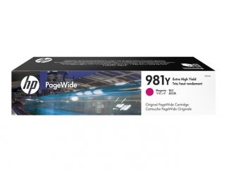 HP 981Y - 185 ml - Extra High Yield - magenta - original - PageWide - ink cartridge - for PageWide Enterprise Color MFP 586, PageWide Managed Color E55650