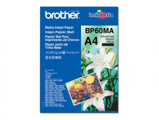 Brother BP60MA Matte Inkjet Paper - Matte - A4 (210 x 297 mm) - 145 g/m - 25 sheet(s) paper - for Brother DCP-J1140, J1200, J4140, J926, J981, MFC-J2340, J3540, J3940, J4335, J4340, J739