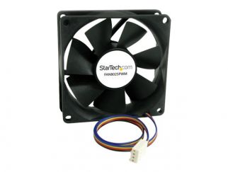 StarTech.com 80x25mm Computer Case Fan with PWM - Pulse Width Modulation Connector - computer cooling Fan - 80mm Fan - pwm Fan (FAN8025PWM) - case fan