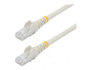 StarTech.com 1m CAT6 Ethernet Cable, 10 Gigabit Snagless RJ45 650MHz 100W PoE Patch Cord, CAT 6 10GbE UTP Network Cable w/Strain Relief, White, Fluke Tested/Wiring is UL Certified/TIA - Category 6 - 24AWG (N6PATC1MWH) - Patch cable - RJ-45 (M) to RJ-45 (M