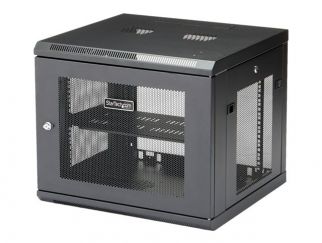 StarTech.com "9U Wall Mount Server Rack Cabinet - 4-Post Adjustable Depth (2"" to 19"") Network Equipment Enclosure with Cable Management (RK920WALM)" - rack enclosure cabinet - 9U