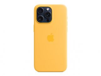 Apple - Back cover for mobile phone - MagSafe compatibility - silicone - sunshine - for iPhone 15 Pro Max