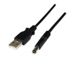 StarTech.com 1m USB to Type N Barrel 5V DC Power Cable - USB A to 5.5mm DC - 1 Meter USB to 5.5mm DC Plug (USB2TYPEN1M) - power cable - USB (power only) to DC jack 5.5 x 2.5 mm - 1 m