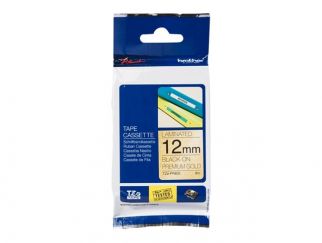 Brother TZe-PR831 - Black print on premium glitter gold - Roll (1.2 cm x 8 m) 1 roll(s) laminated tape - for Brother PT-H110, H200, P-Touch GL-H105, PT-D210, D400, D600, D800, E110, E550, H110, H200