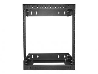 StarTech.com 12U 19" Wall Mount Network Rack, Adjustable Depth 12-20" 2 Post Open Frame Server Room Rack for AV/Data/ IT Communication/Computer Equipment/Switch with Cage Nuts & Screws - 12U Adjustable Rack (RK12WALLOA) - rack - 12U