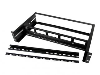 StarTech.com 2U DIN Rail Kit for Standard 19" Rack - Adjustable Depth Rackmount DIN Rail with Top Hat, Mini, G Rails (ADJDINKIT) - Rack rail kit - black - 2U - 19" - for P/N: RK12OD2, RK2537BKM, RK3236BKF, RK4236BKB, RK4242BK24, RK4242BK30, RK4OD, RKQMCAB